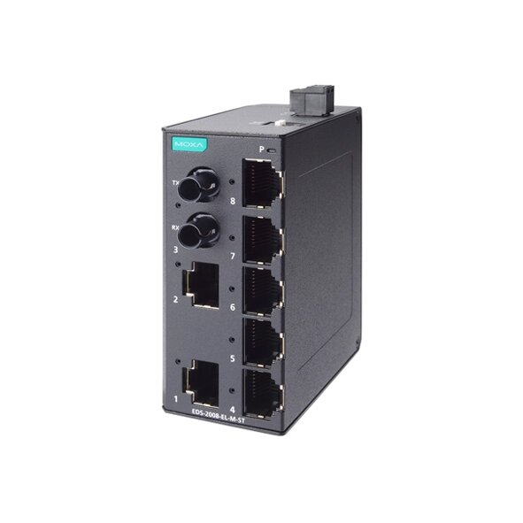 MOXA EDS-2008-EL-M-ST-T Unmanaged Ethernet Switches