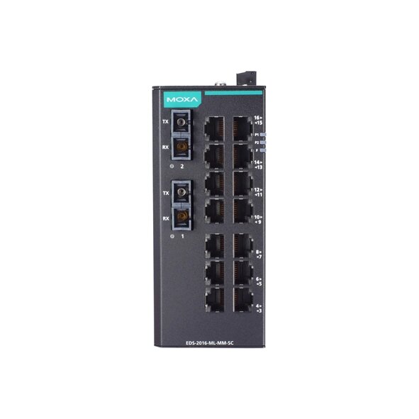MOXA EDS-2016-ML-MM-ST Unmanaged Ethernet Switch