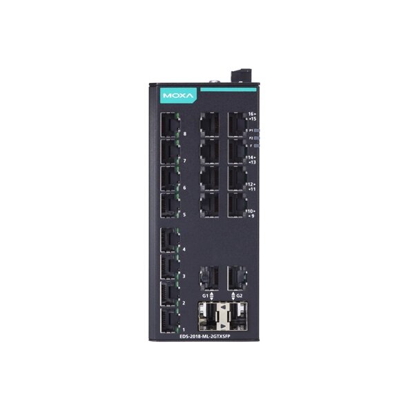 MOXA EDS-2018-ML-2GTXSFP-T Unmanaged Ethernet Switches