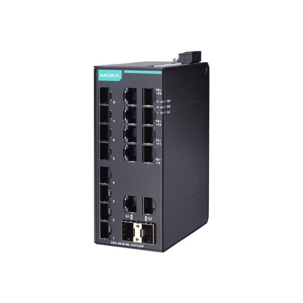 MOXA EDS-2018-ML-2GTXSFP Unmanaged Ethernet Switch