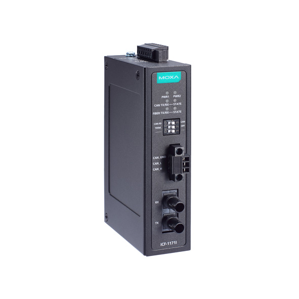 MOXA ICF-1171I-M-ST-T CANbus to Fiber Converter