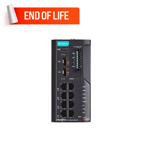 MOXA IEF-G9010-2MGSFP-Pro Industrial IPS Firewall
