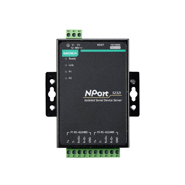 MOXA NPort 5232I w/ Adapter Serial to Ethernet Device Server