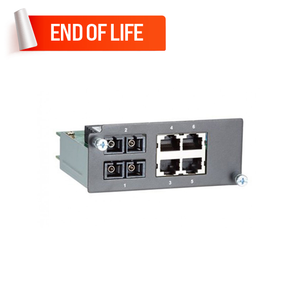 MOXA PM-7200-2MSC4TX Fiber Ethernet Module