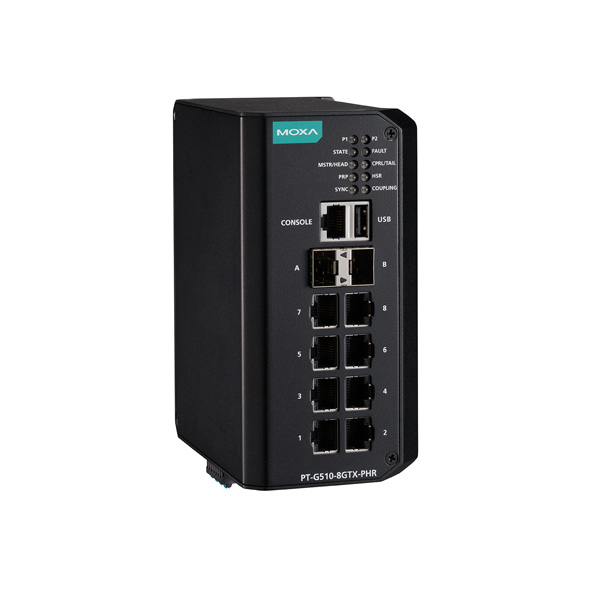 MOXA PT-G510-8GTX-PHR-WV Managed Ethernet Switch