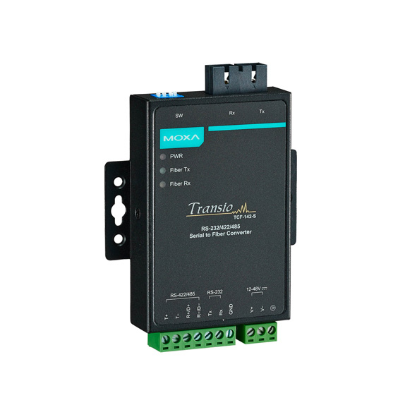 MOXA TCF-142-S-SC-T Serial to Fiber Converter