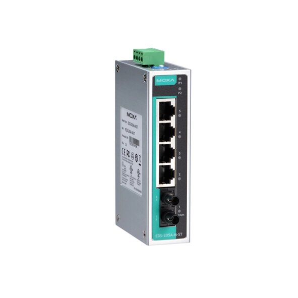 MOXA EDS-205A-M-ST Unmanaged Ethernet Switch