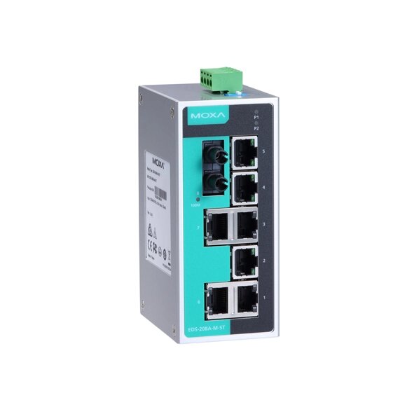 MOXA EDS-208A-M-ST-T Unmanaged Ethernet Switches