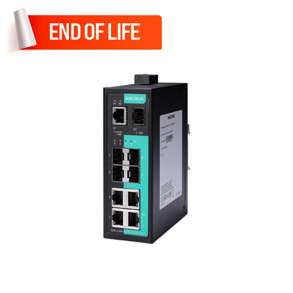 MOXA EDS-210A-1GTX-1GSFP-4SFP Unmanaged Ethernet Switches