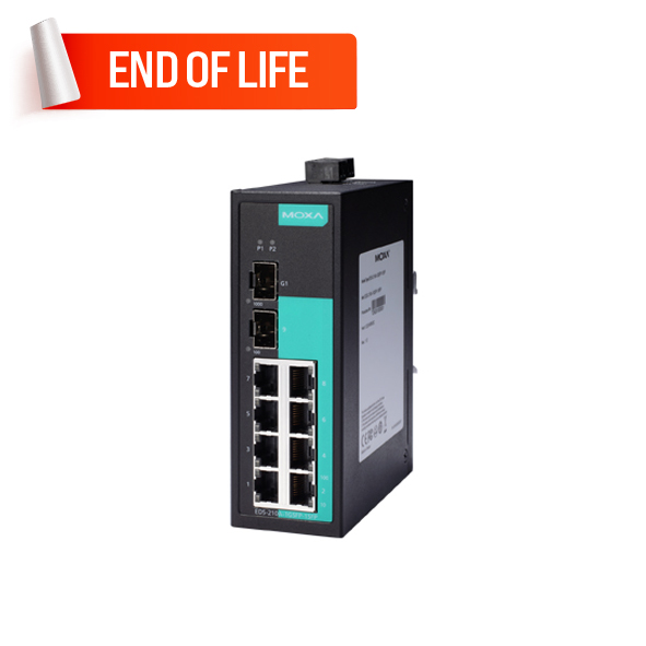 MOXA EDS-210A-1GSFP-1SFP-T Unmanaged Ethernet Switches