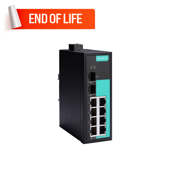 MOXA EDS-210A-1GSFP-1SFP Unmanaged Ethernet Switches