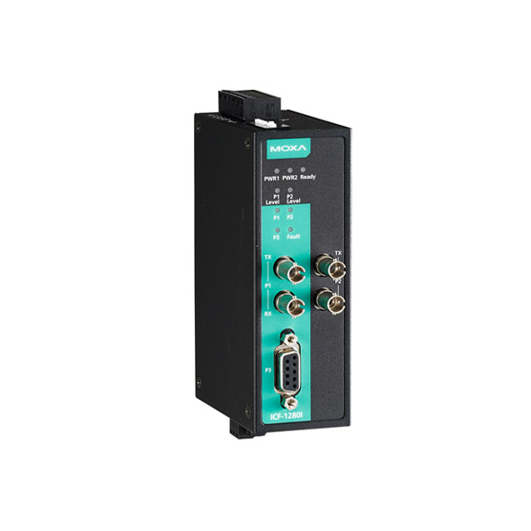 MOXA ICF-1280I-M-ST-T PROFIBUS to Fiber Converter