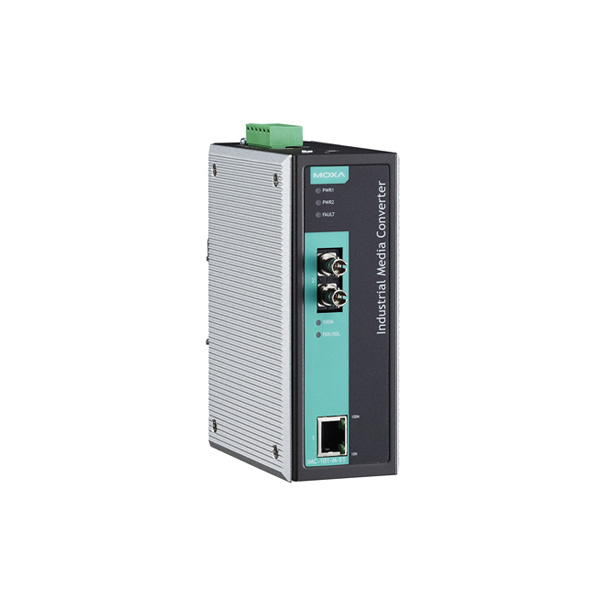 MOXA IMC-101-M-ST-T Ethernet to Fiber Converter