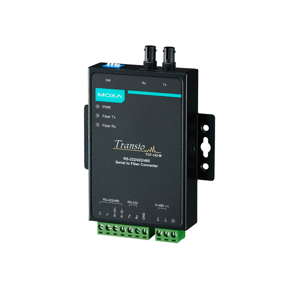 MOXA TCF-142-S-ST Serial to Fiber Converter