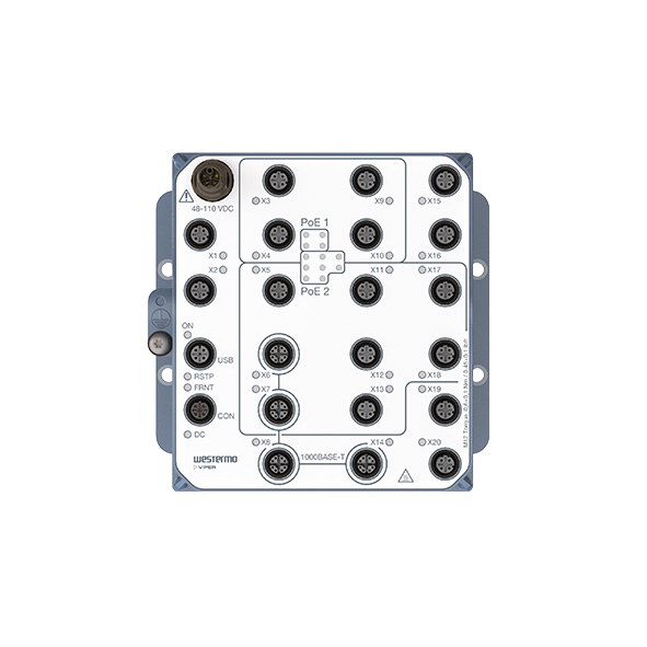 Westermo Viper-3520-E-T2G-P2G-T6-P10-LV Managed Ethernet Switch